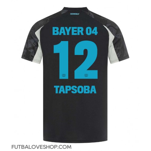 Dres Bayer Leverkusen Edmond Tapsoba #12 Tretina 2024-25 Krátky Rukáv